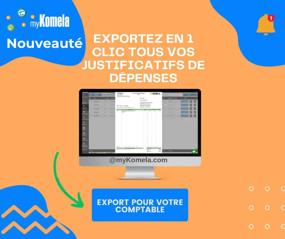 export fichiers justificatifs dépenses