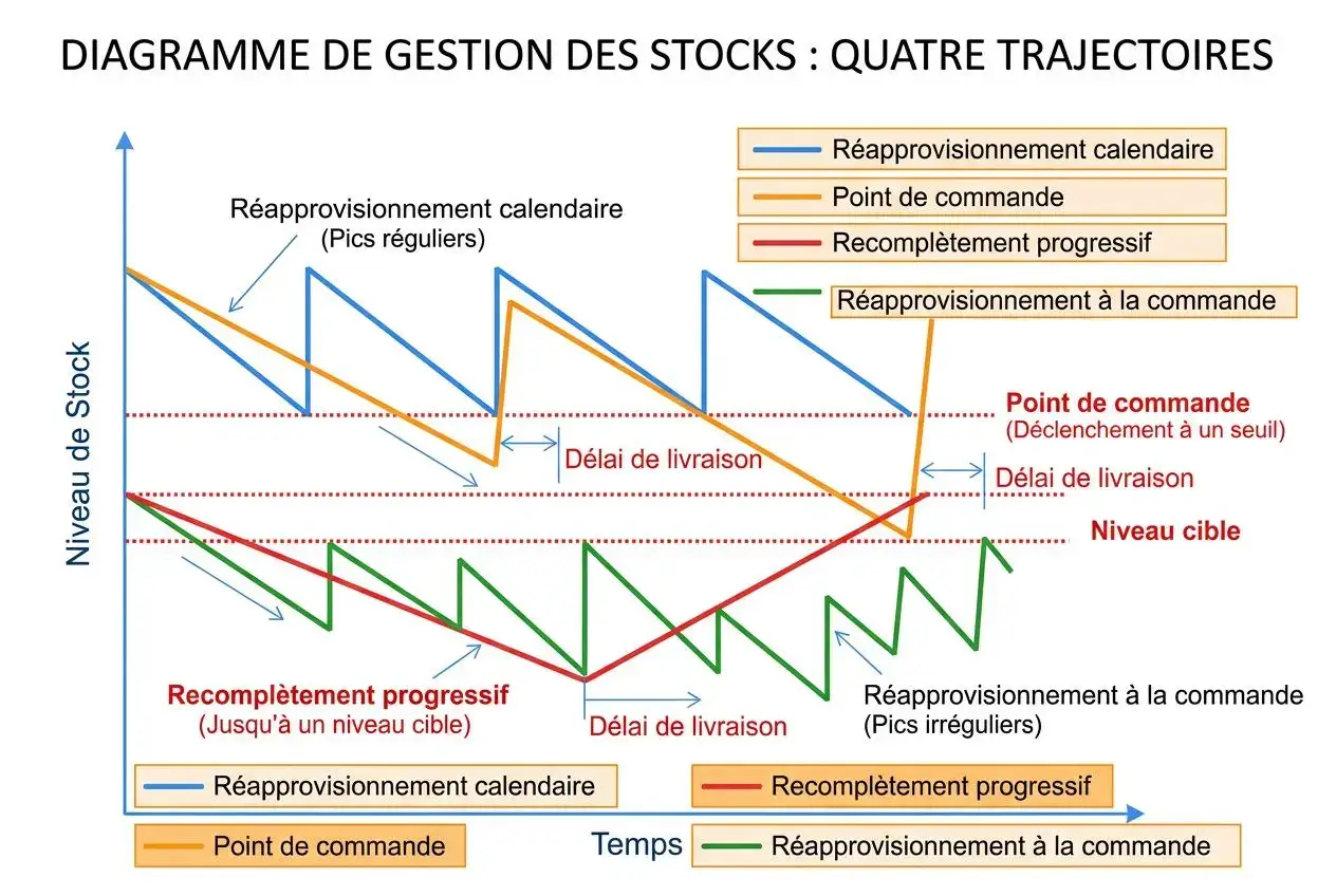 Les 4 méthodes de réapprovisionnement