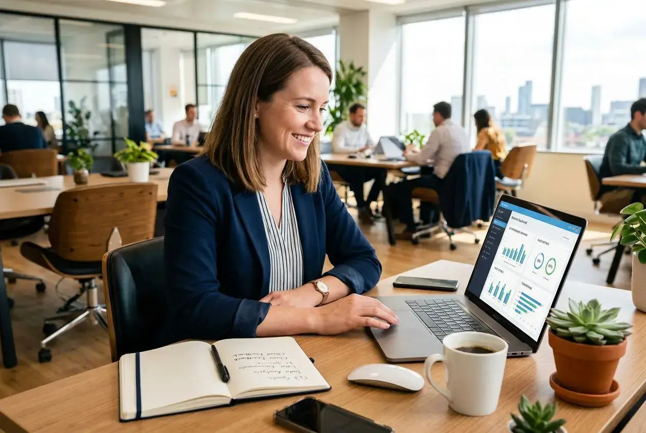 Bureau avec logiciel de gestion