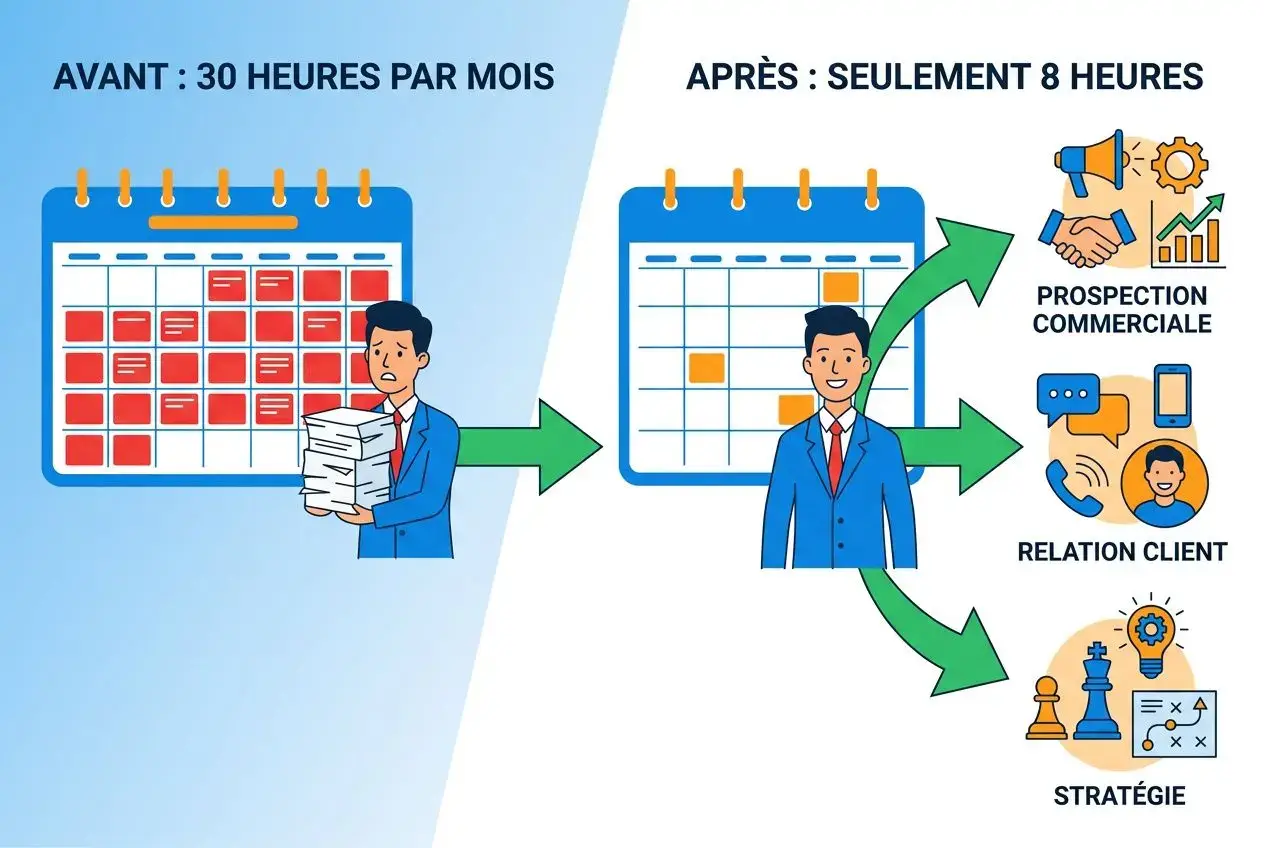 Réduction du temps administratif en comptabilité